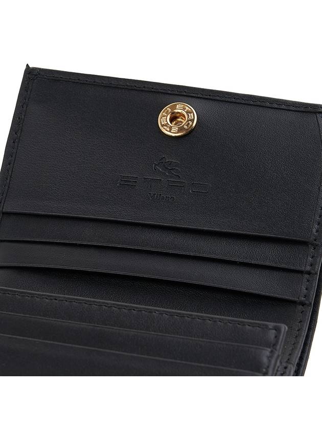 Women's Pegasus Logo Half Wallet Black - ETRO - BALAAN 9