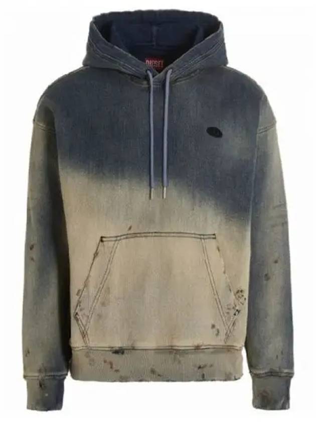 D logo denim hood - DIESEL - BALAAN 1