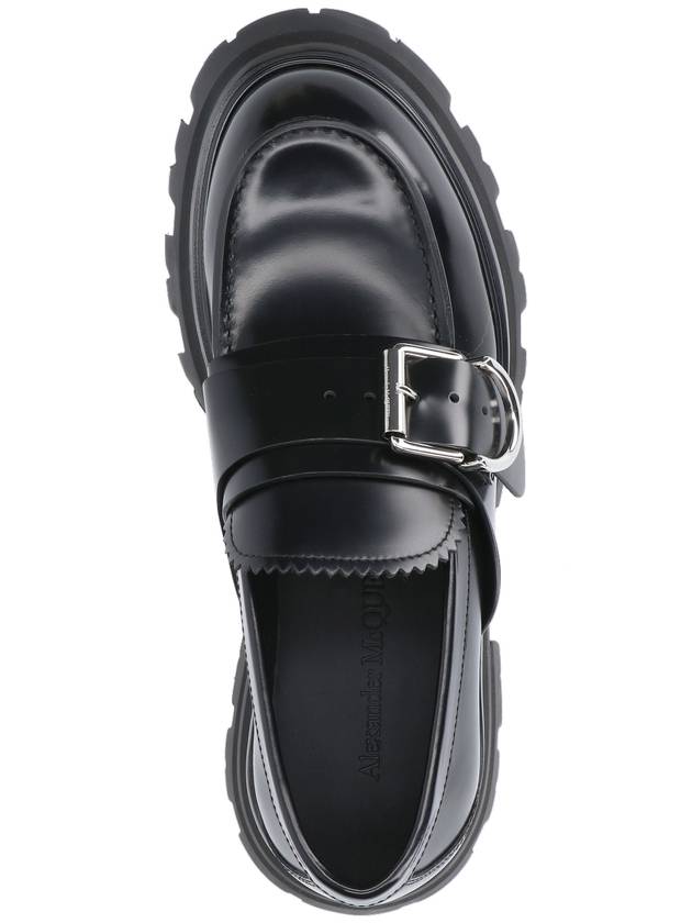 Buckle Leather Loafers Black - ALEXANDER MCQUEEN - BALAAN 6