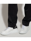 Oversized Leather Tab Low Top Sneakers White - ALEXANDER MCQUEEN - BALAAN 3