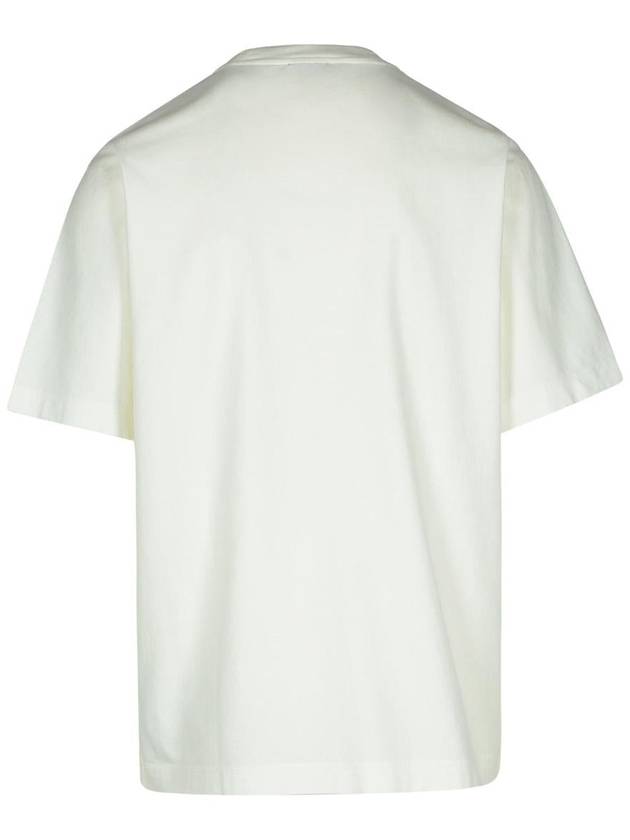 Embroidered Logo Cotton Short Sleeve T-Shirt White - BURBERRY - BALAAN 4