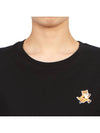 Speedy Fox Patch Comfort Short Sleeve T Shirt Black - MAISON KITSUNE - BALAAN 6