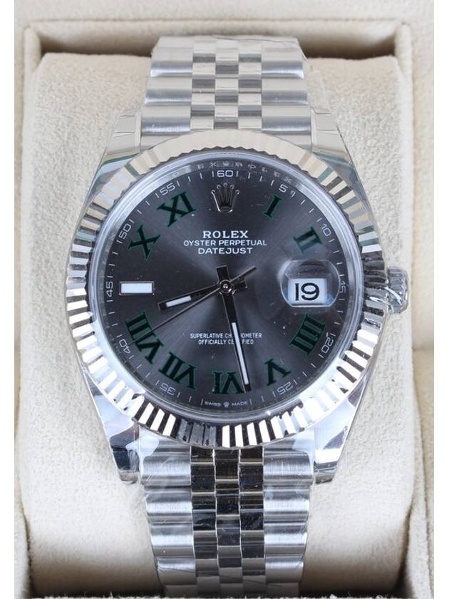 21 years with Rolex Datejust steel slate - ROLEX - BALAAN 3