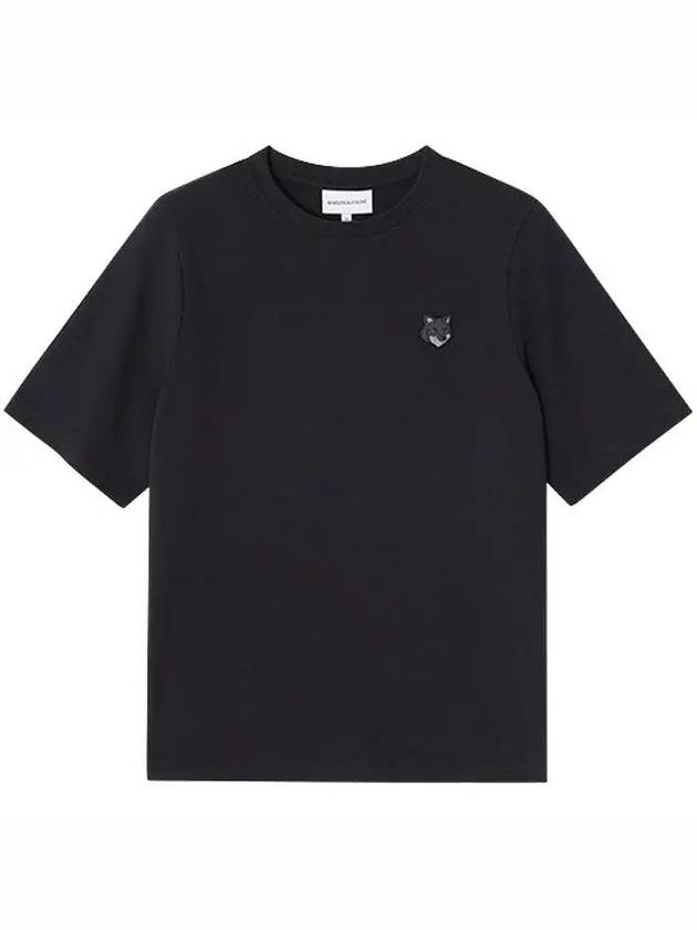 Bold Fox Head Patch Comfort Short Sleeve T-Shirt Black - MAISON KITSUNE - BALAAN 4