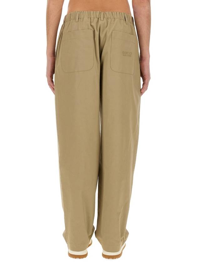 Poplin Heavy Cotton Slacks Beige - GUCCI - BALAAN 4