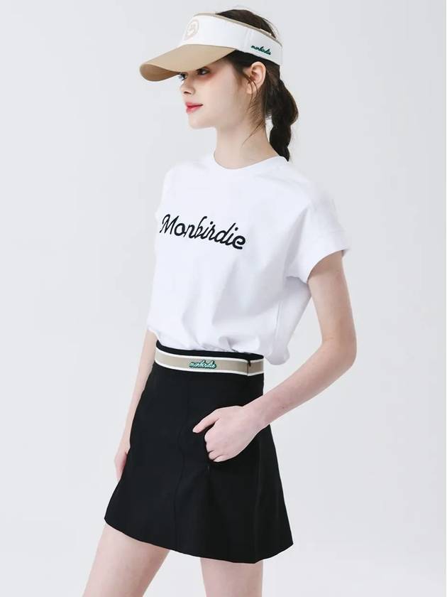 Maison A-line skirt BLACK - MONBIRDIE GOLF - BALAAN 3