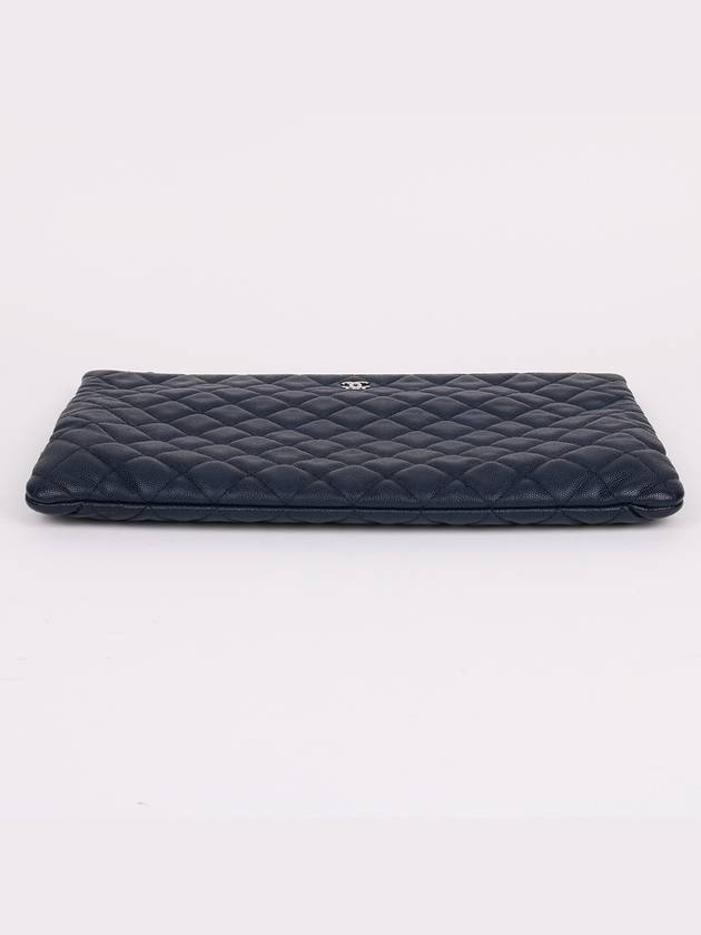 CC silver caviar classic large clutch bag - CHANEL - BALAAN 8