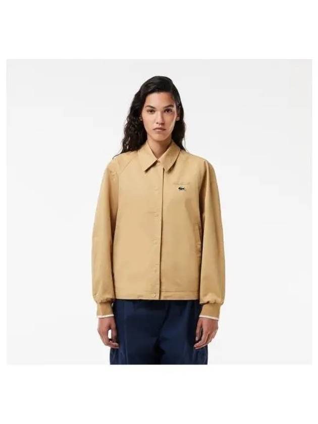 Women s Rene oversized COACH jacket light beige - LACOSTE - BALAAN 1