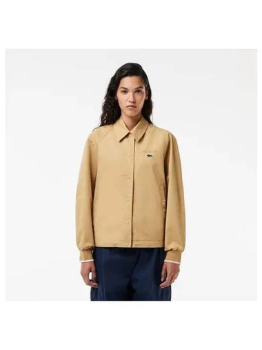 Women s Rene oversized COACH jacket light beige - LACOSTE - BALAAN 1