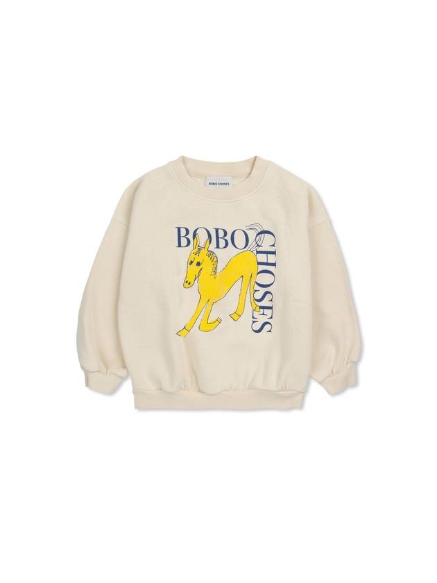 Kids Wonder Horse Sweatshirt Cream - BOBO CHOSES - BALAAN 1