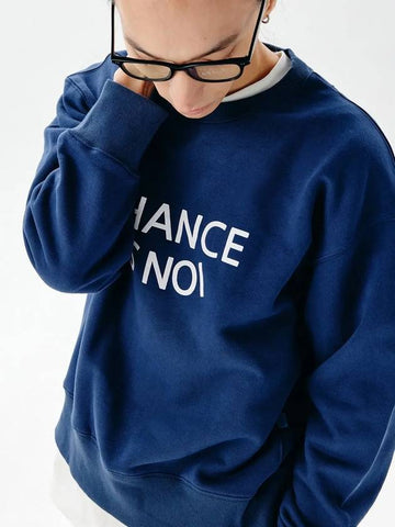 Unisex CHMTM Snowy Sweatshirt Navy - CHANCE'S NOI - BALAAN 1