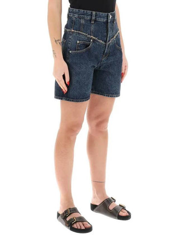 Oreta High Waist Shorts SH0102FAB1H09I 30BU - ISABEL MARANT - BALAAN 1