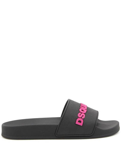 Black Fuchsia Rubber Flat Shoes FFW001717205013M1569 B0560956413 - DSQUARED2 - BALAAN 2