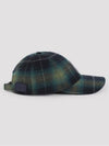 Patch Tartan Wool Ball Cap Black Green - LOEWE - BALAAN 3