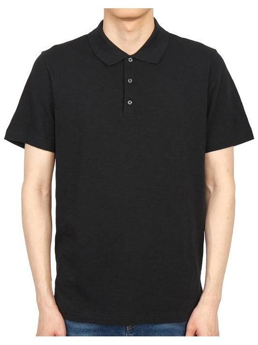 Bronn Cotton Short Sleeve Polo Shirt Black - THEORY - BALAAN 2