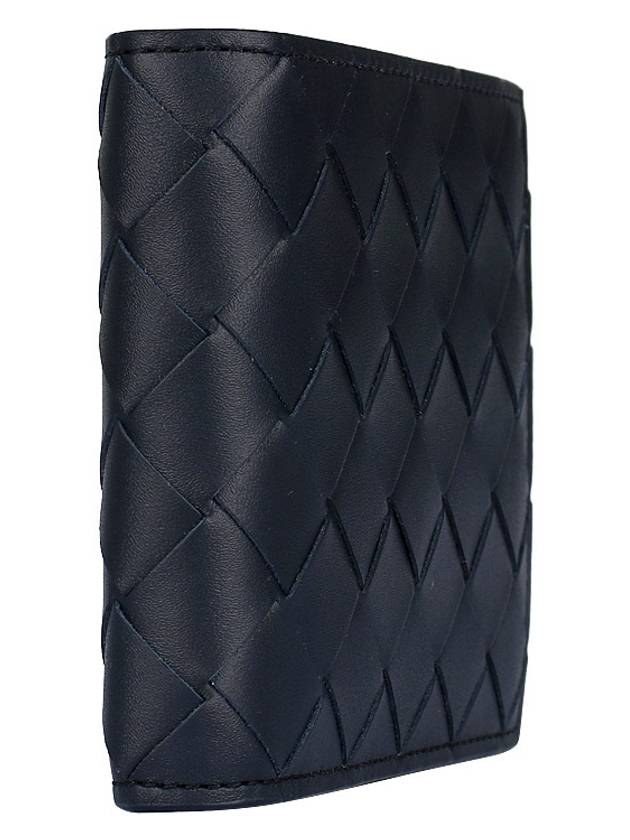 Intrecciato Leather Half Wallet Navy - BOTTEGA VENETA - BALAAN 4