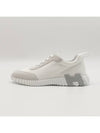 Bouncing Sneakers Mesh Suede Goatskin Blanc Blanc - HERMES - BALAAN 3