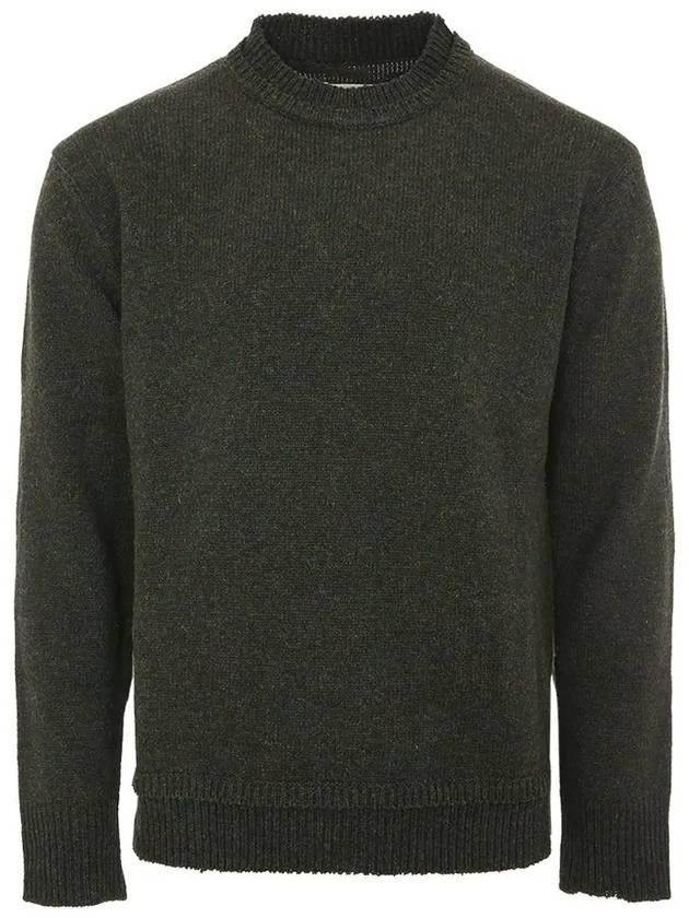 Back Stitch Elbow Patch Knit Top Charcoal - MAISON MARGIELA - BALAAN 3