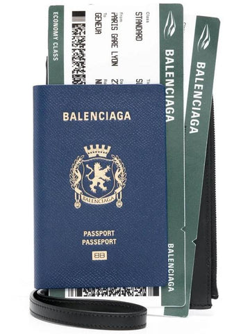 Balenciaga Semi Matte Leather Passport Phone Holder Accessories - BALENCIAGA - BALAAN 1