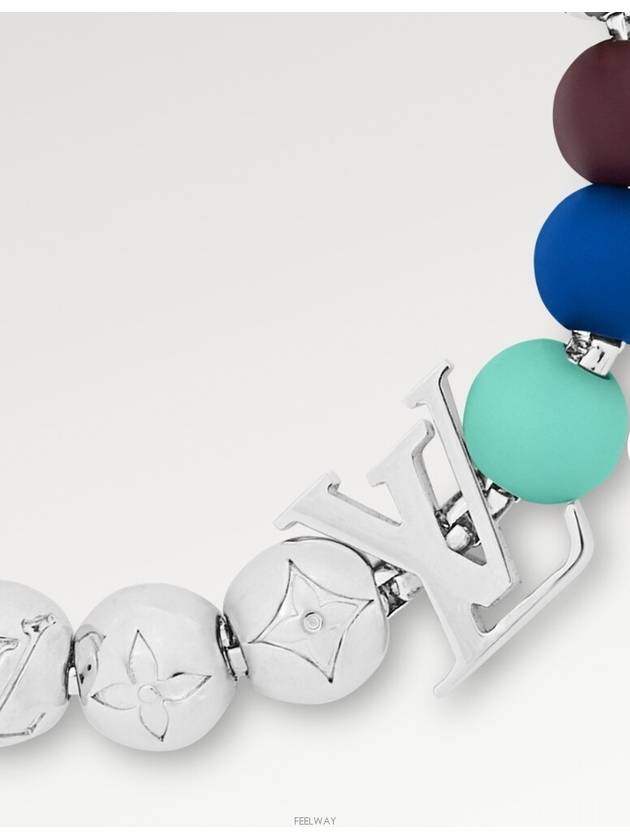 Monogram Beads Bracelet Silver - LOUIS VUITTON - BALAAN 4