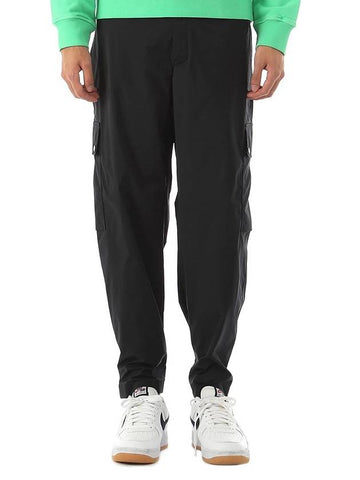 High Waist Loose Cargo Straight Pants Black - NEIL BARRETT - BALAAN 1