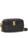 Quilted Leather Mini Lola Camera Shoulder Bag Black - BURBERRY - BALAAN 4