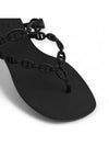 Island Sandals Noir - HERMES - BALAAN 7