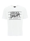 Dream Logo Short Sleeve T-Shirt White - VERSACE - BALAAN 1