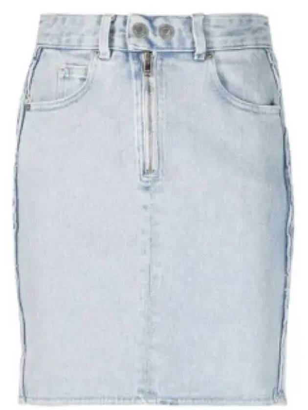 Women's Vabelia Denim H-Line Skirt Light Blue - ISABEL MARANT - BALAAN 2