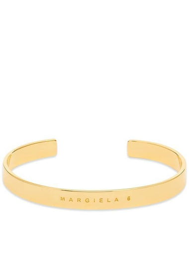 Minimal Logo Cuff Bracelet Gold - MAISON MARGIELA - BALAAN 1