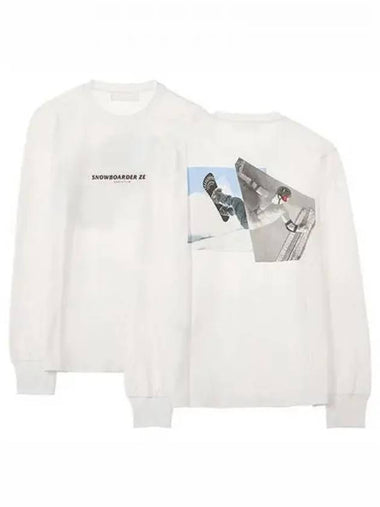 PBJT549S M500S 113 Snowboarder Zeus Loose Regular Long Sleeve T Shirt White Sky Men s TR 270214 - NEIL BARRETT - BALAAN 1