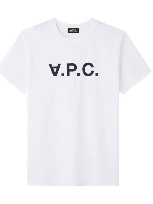 Men's VPC Logo Short Sleeve T-Shirt White - A.P.C. - BALAAN 3