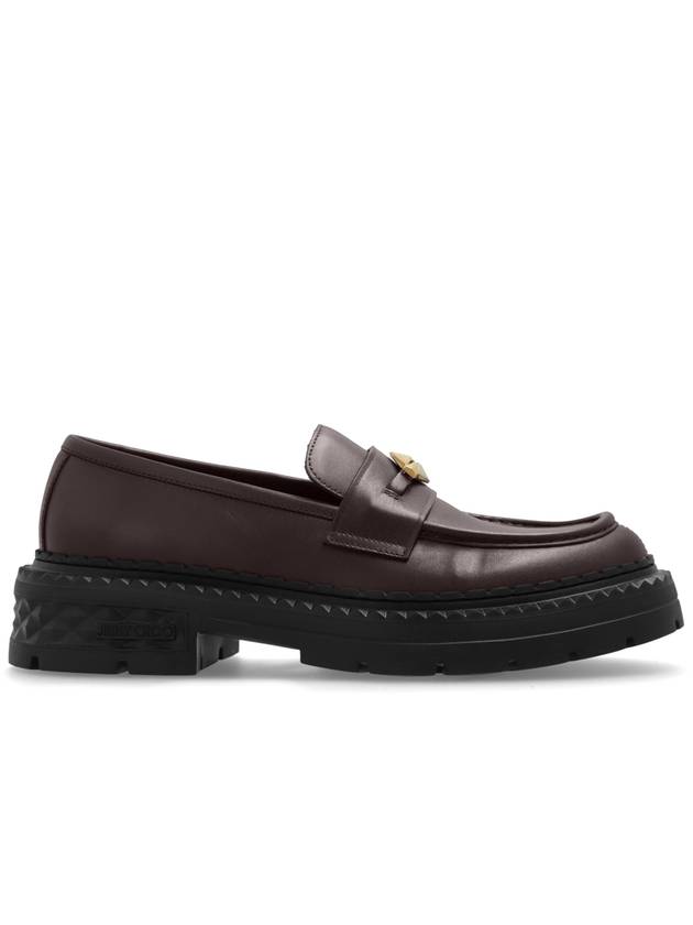 Jimmy Choo ‘Marlow Diamond’ Loafers, Men's, Burgundy - JIMMY CHOO - BALAAN 1