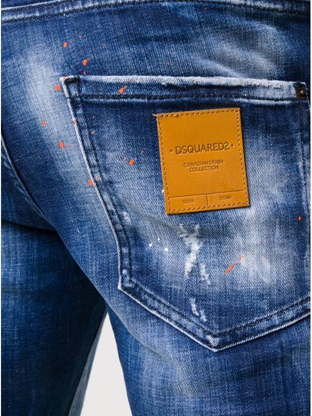 Men's Cool Guy Slim Jeans Blue - DSQUARED2 - BALAAN.