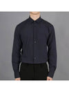 EKD Stretch Cotton Shirt Blue 8071800 - BURBERRY - BALAAN 2