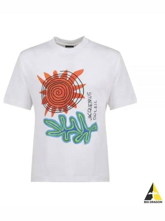 Soalheiro Graphic Print Short Sleeve T-shirt White - JACQUEMUS - BALAAN 2