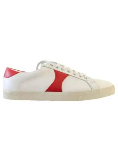 Triomphe Low-Top Sneakers Red White - CELINE - BALAAN 2