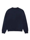 Vibrant Fox Head Relaxed Fit Sweatshirt Navy - MAISON KITSUNE - BALAAN 3