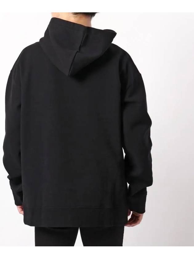 Men's mini logo sweatshirt black hood 294602 007 - HYDROGEN - BALAAN 3