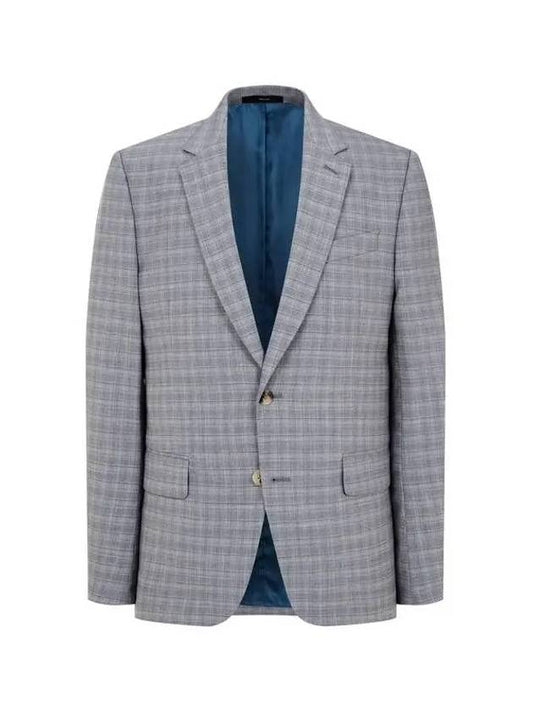 Checked wool no cheat single jacket gray 270010 - PAUL SMITH - BALAAN 1