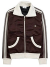 Honeycomb Jersey Tracksuit Jacket Brown - CELINE - BALAAN 2