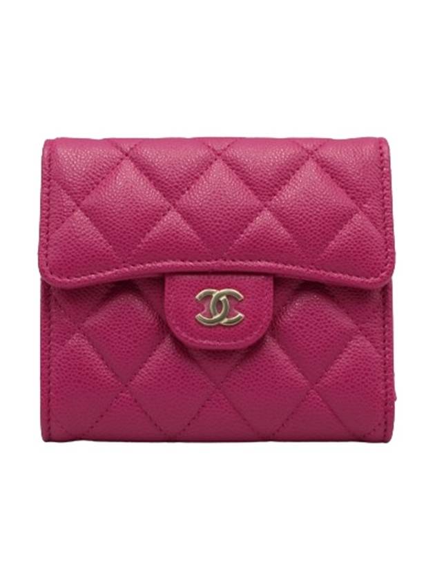 Classic small flap gold wallet grained shiny red AP0231 B10583 NY567 - CHANEL - BALAAN 3