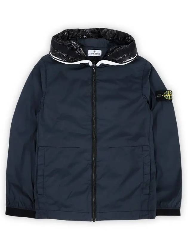 Kids Wappen Patch Zip-Up Hoodie Navy - STONE ISLAND - BALAAN 2