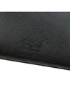 Logo Leather Card Wallet Black - MONTBLANC - BALAAN.