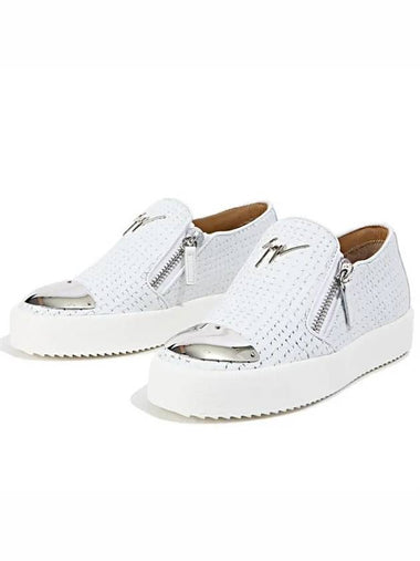 RS7082 BIANCO METAL SHIELD SNEAKERS - GIUSEPPE ZANOTTI - BALAAN 1