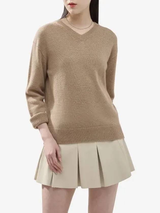 Max Mara Orion Cashmere Sweater Camel 19361141600001 - S MAX MARA - BALAAN 2