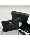 Season mini caviar pouch bag black gold - CHANEL - BALAAN 6