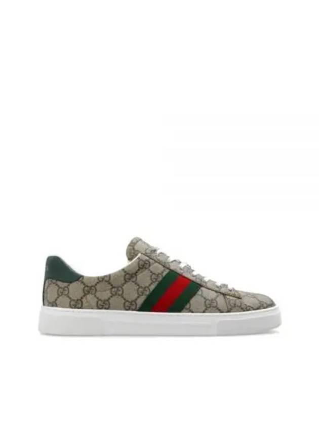 Ace GG Supreme Low Top Sneakers Beige - GUCCI - BALAAN 2