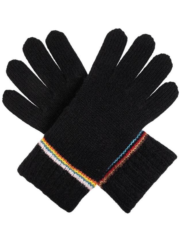 Paul Smith Wool Gloves, Men's, Black - PAUL SMITH - BALAAN 3