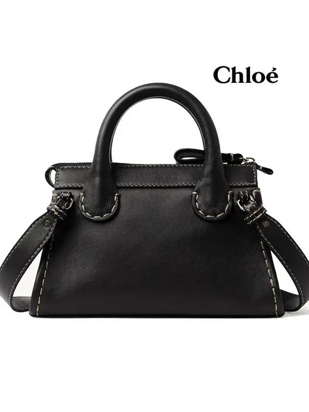 Women's Edith Leather Tote Bag Black - CHLOE - BALAAN 3